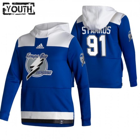 Kinder Eishockey Tampa Bay Lightning Steven Stamkos 91 2020-21 Reverse Retro Pullover Hooded Sweatshirt